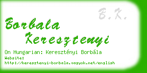 borbala keresztenyi business card